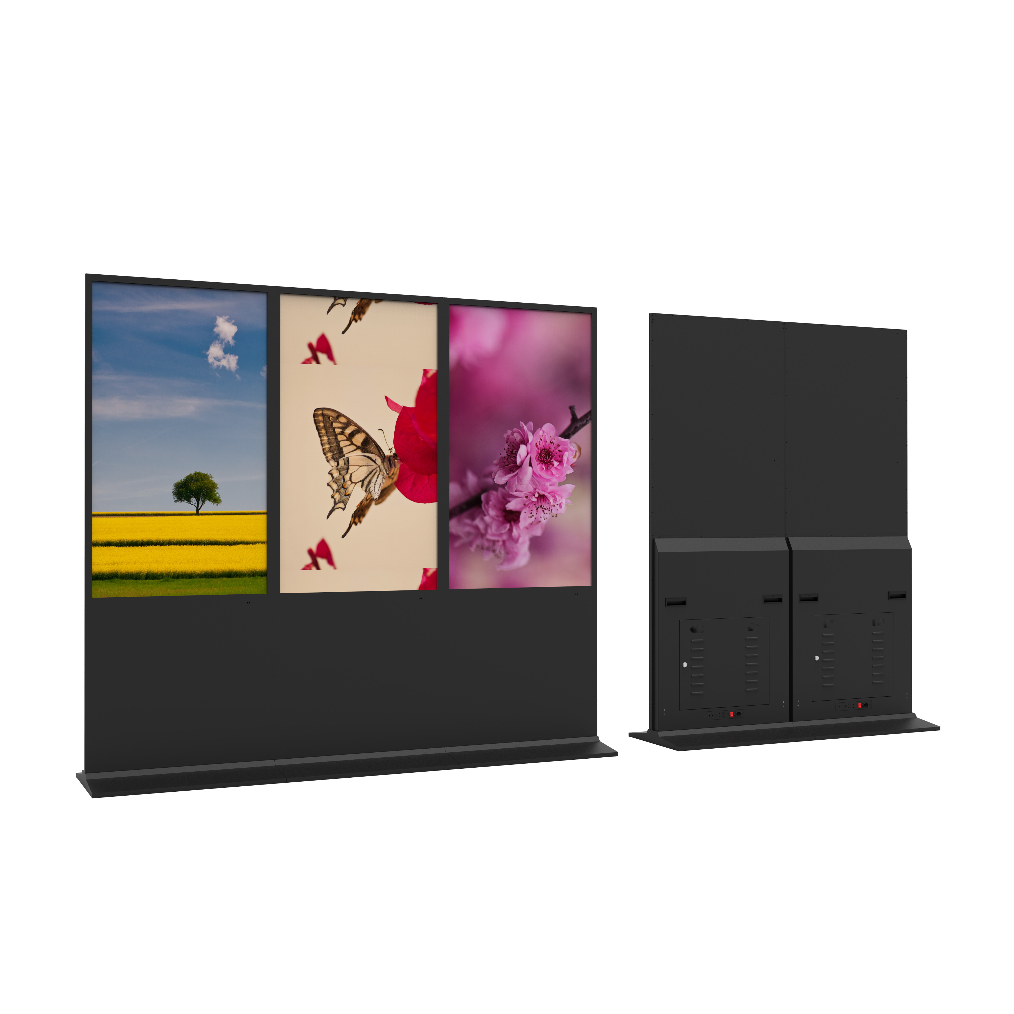 55寸立式直角拼接廣告機